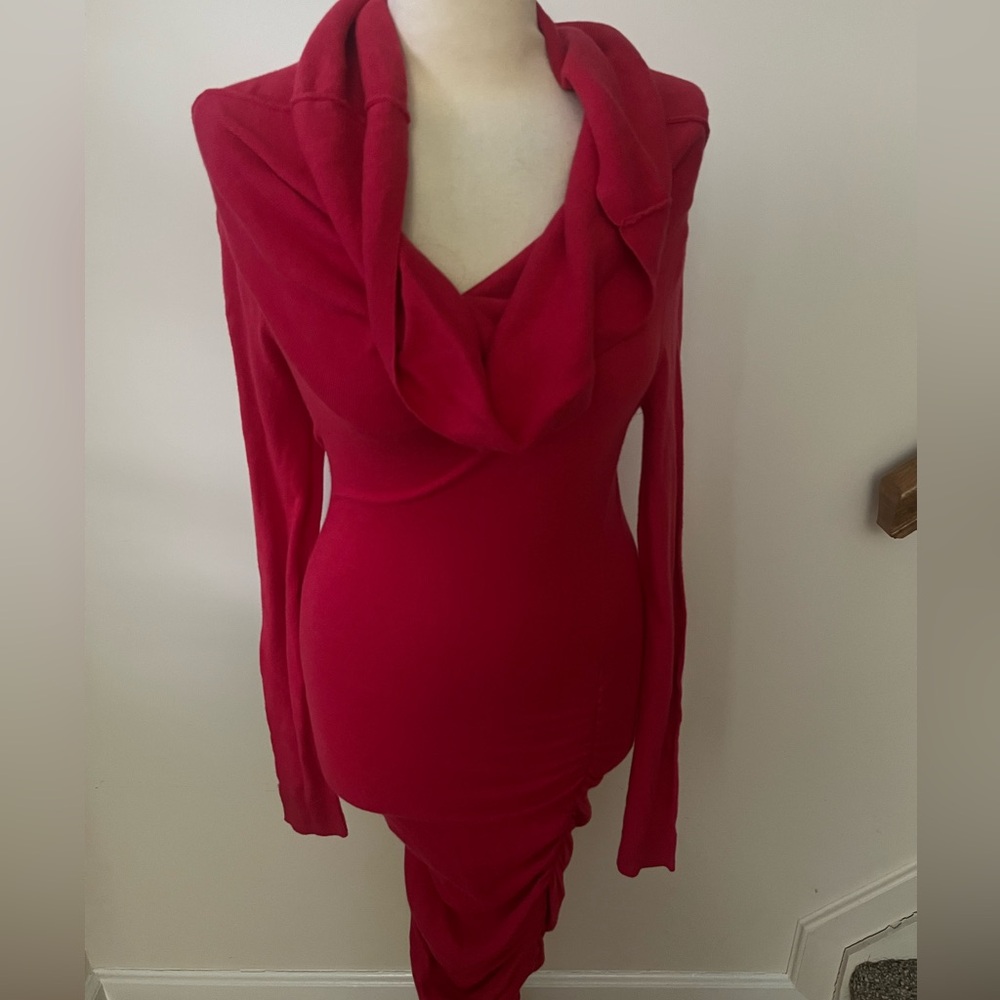 Rachel Roy Women’s Orange Knit Dress Sz Small